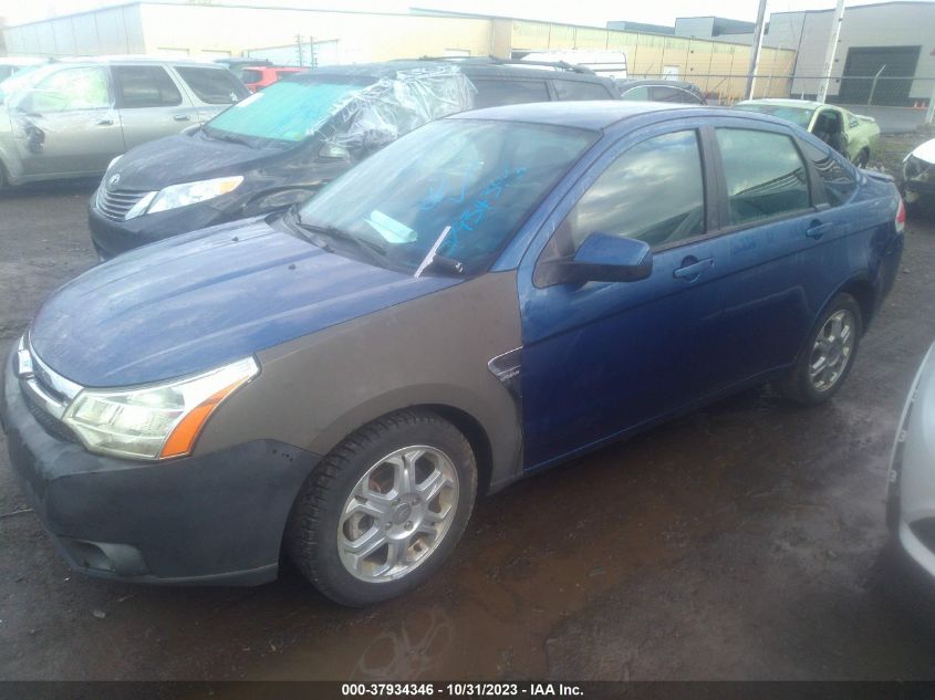 2008 Ford Focus Se/Ses VIN: 1FAHP35N18W213915 Lot: 37934346