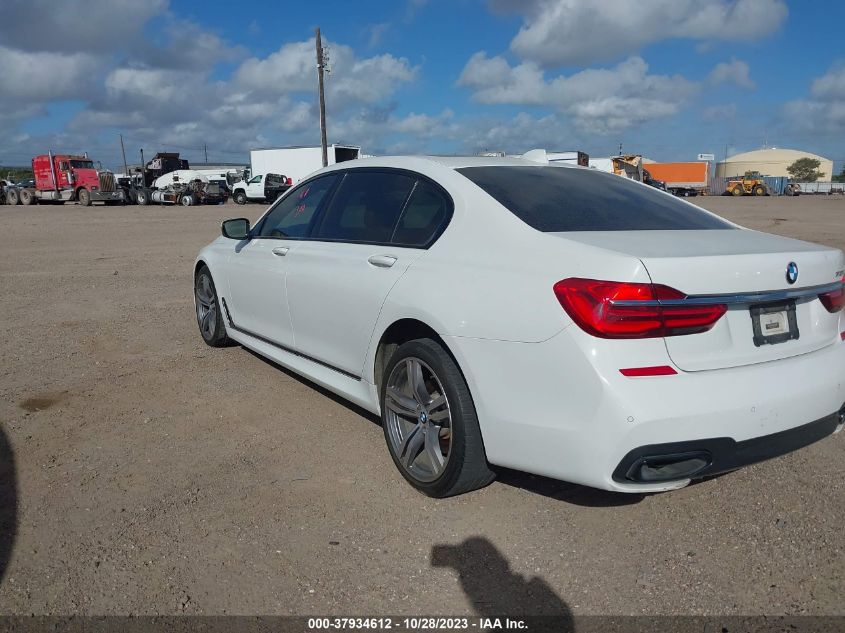 2016 BMW 740I VIN: WBA7E2C53GG504267 Lot: 37934612