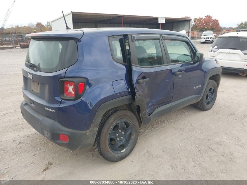 2018 Jeep Renegade Sport VIN: ZACCJBABXJPJ45917 Lot: 37934660