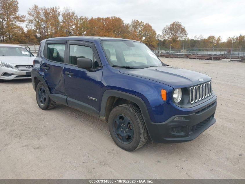 2018 Jeep Renegade Sport VIN: ZACCJBABXJPJ45917 Lot: 37934660