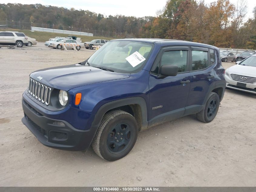 2018 Jeep Renegade Sport VIN: ZACCJBABXJPJ45917 Lot: 37934660