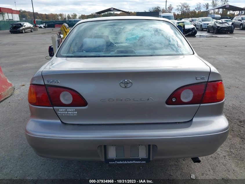 2001 Toyota Corolla Le VIN: 2T1BR12E61C420365 Lot: 37934968