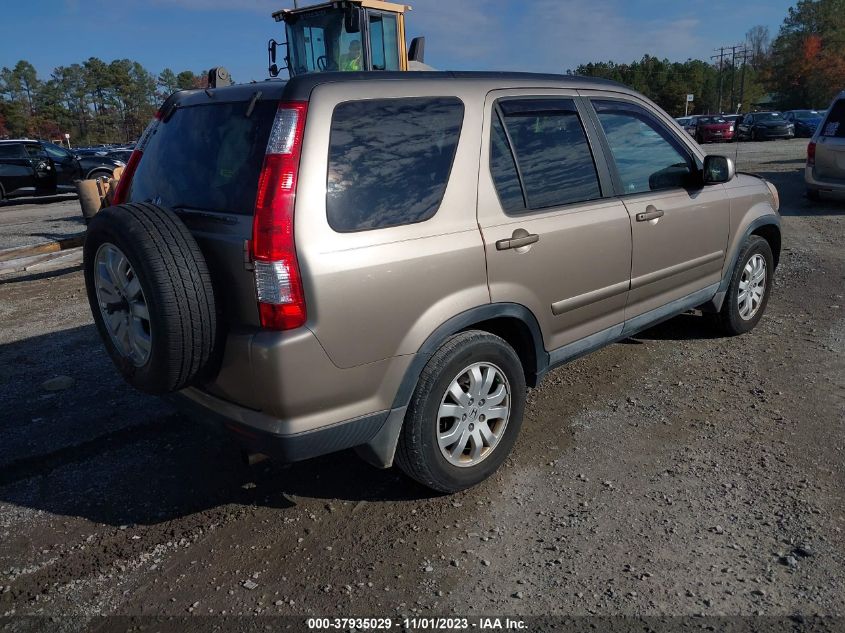 2006 Honda Cr-V Ex Se VIN: SHSRD78986U437321 Lot: 37935029