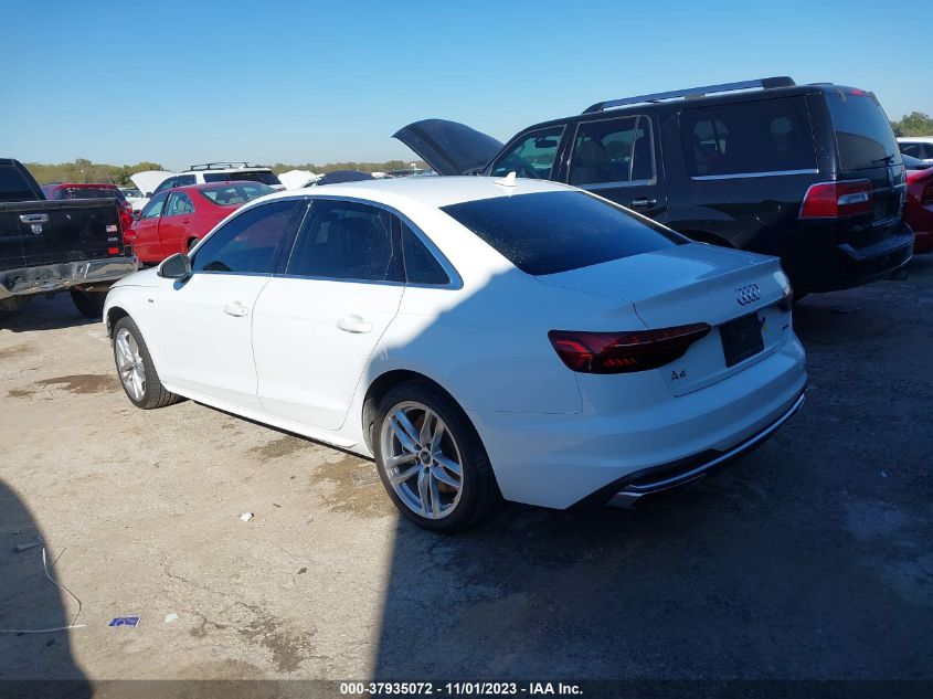 2020 Audi A4 Premium VIN: WAUDNAF45LN006514 Lot: 37935072