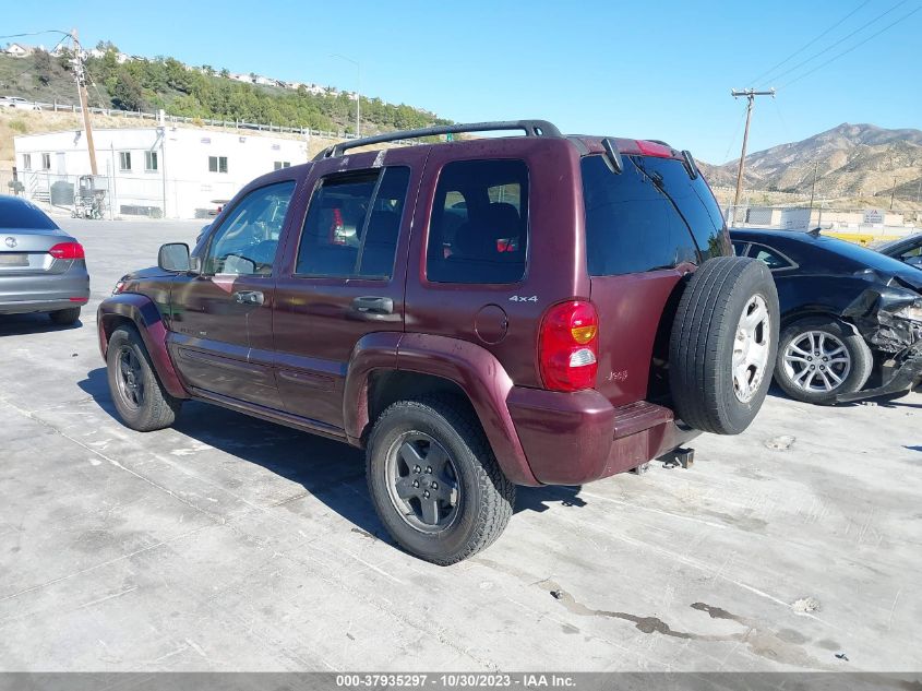 2002 Jeep Liberty Limited VIN: 1J4GL58K62W160726 Lot: 37935297