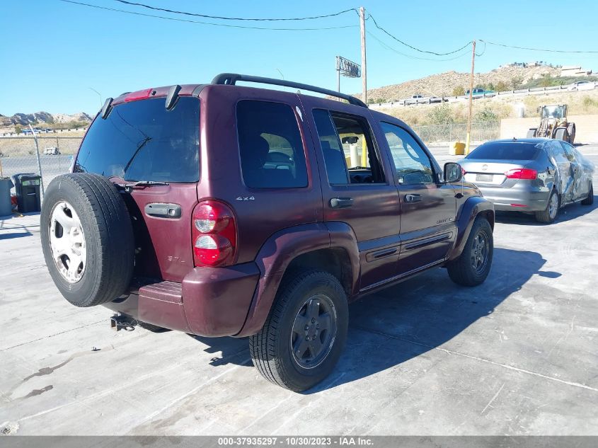 2002 Jeep Liberty Limited VIN: 1J4GL58K62W160726 Lot: 37935297