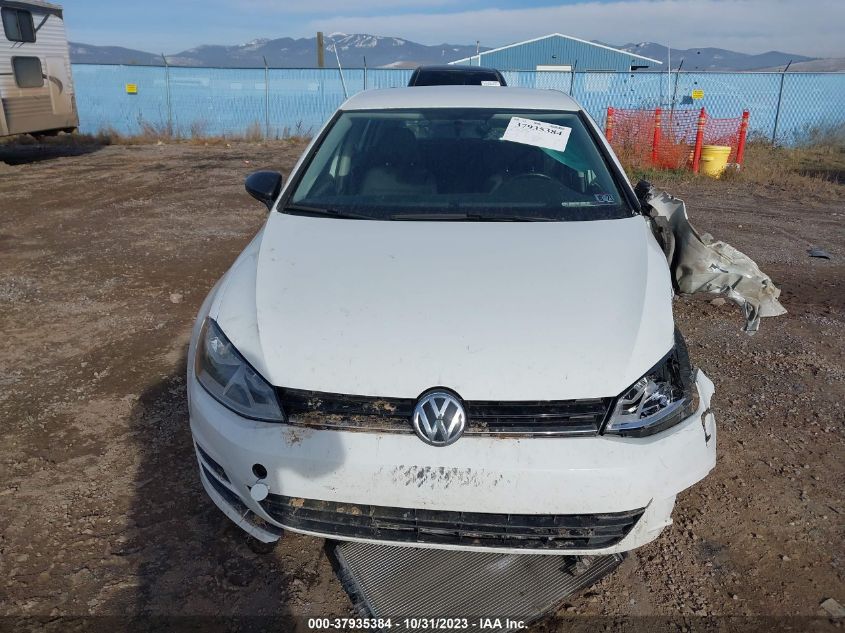 2015 Volkswagen Golf Tdi S 4-Door VIN: 3VWRA7AUXFM017888 Lot: 40341974