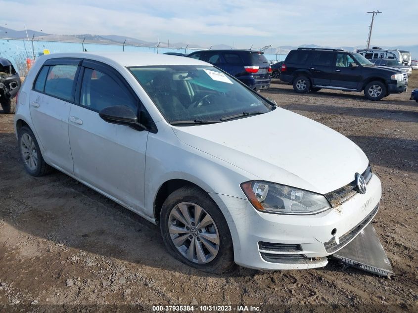 2015 Volkswagen Golf Tdi S 4-Door VIN: 3VWRA7AUXFM017888 Lot: 40341974