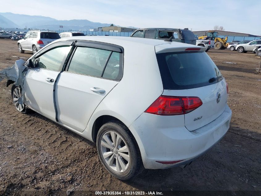 2015 Volkswagen Golf Tdi S 4-Door VIN: 3VWRA7AUXFM017888 Lot: 40341974