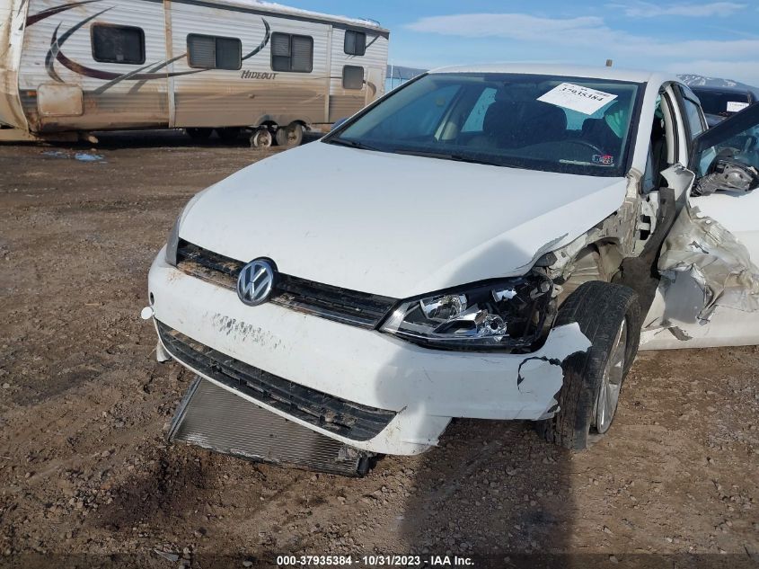 2015 Volkswagen Golf Tdi S 4-Door VIN: 3VWRA7AUXFM017888 Lot: 40341974