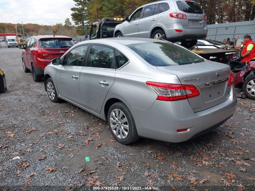 2014 Nissan Sentra Sv VIN: 3N1AB7AP2EY244767 Lot: 37935539