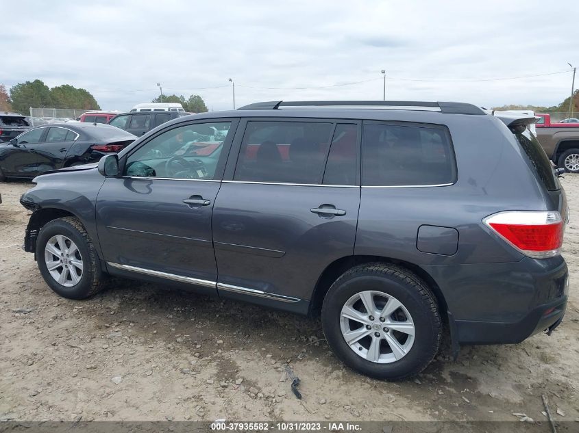 2013 Toyota Highlander VIN: 5TDBK3EH3DS206919 Lot: 37935582