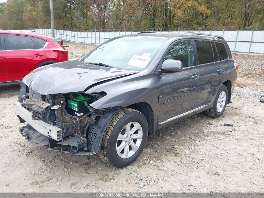 2013 Toyota Highlander VIN: 5TDBK3EH3DS206919 Lot: 37935582