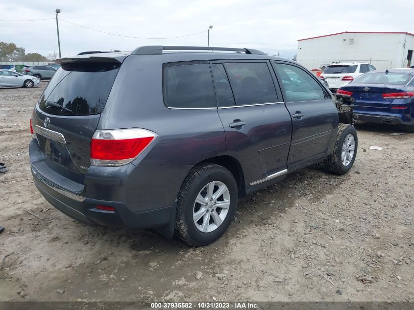 2013 Toyota Highlander VIN: 5TDBK3EH3DS206919 Lot: 37935582