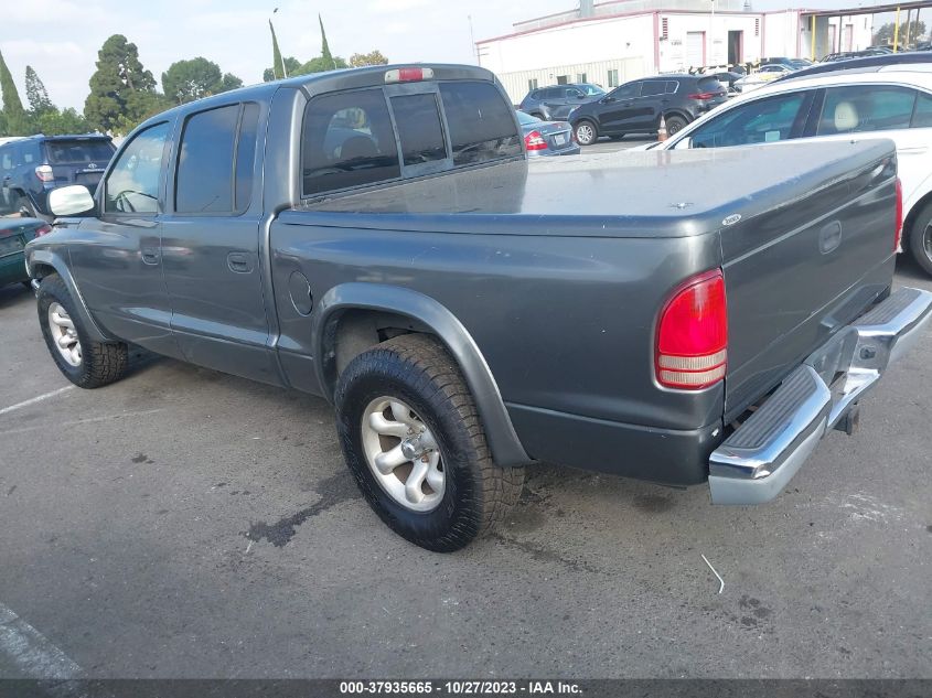 2004 Dodge Dakota Quad Slt VIN: 1D7HL48N54S563823 Lot: 40380930