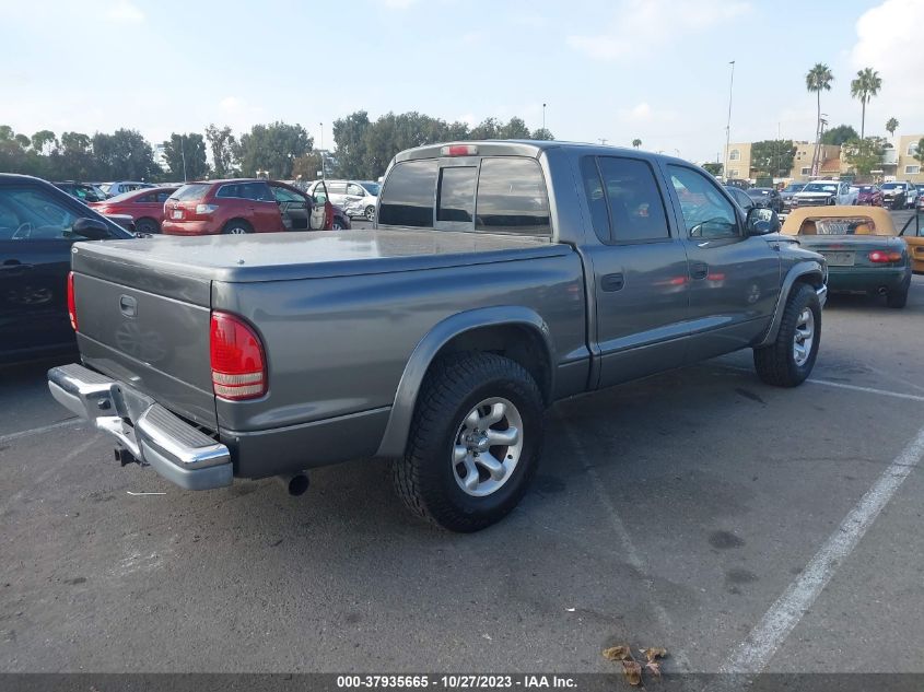 2004 Dodge Dakota Quad Slt VIN: 1D7HL48N54S563823 Lot: 40380930