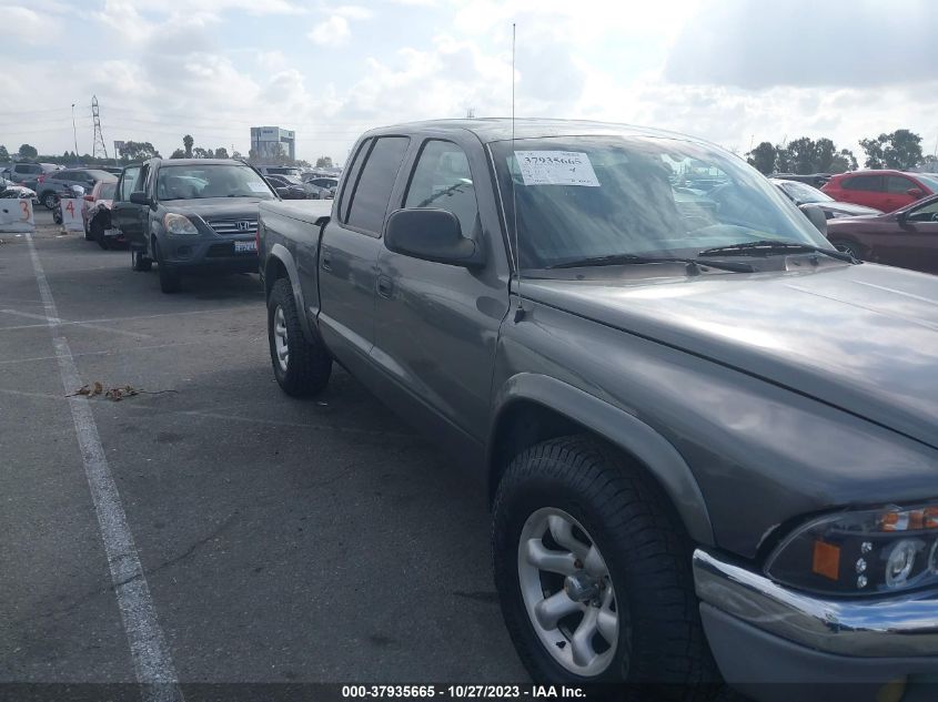 2004 Dodge Dakota Quad Slt VIN: 1D7HL48N54S563823 Lot: 40380930