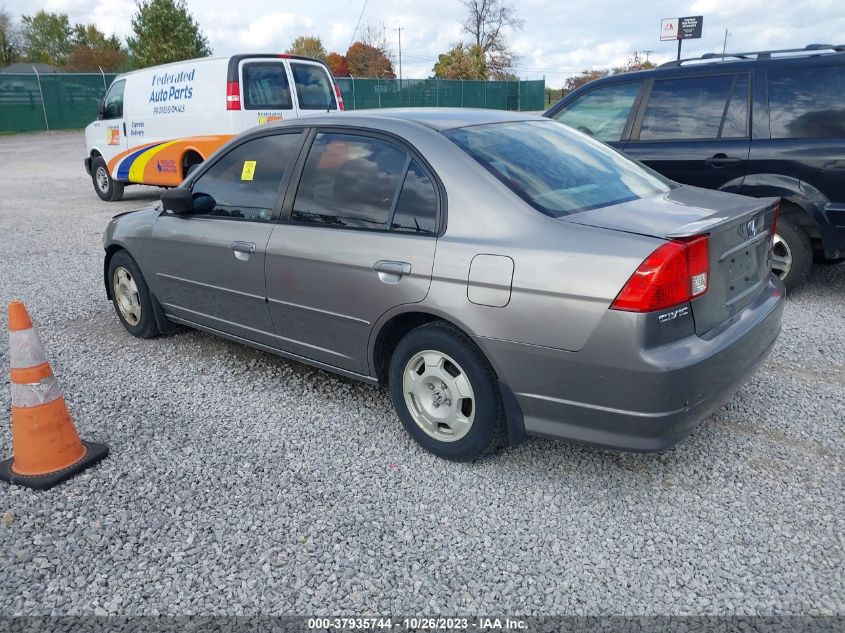 2005 Honda Civic Hybrid VIN: JHMES96685S009782 Lot: 37935744