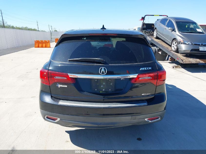 2014 Acura Mdx VIN: 5FRYD4H22EB014249 Lot: 37936269