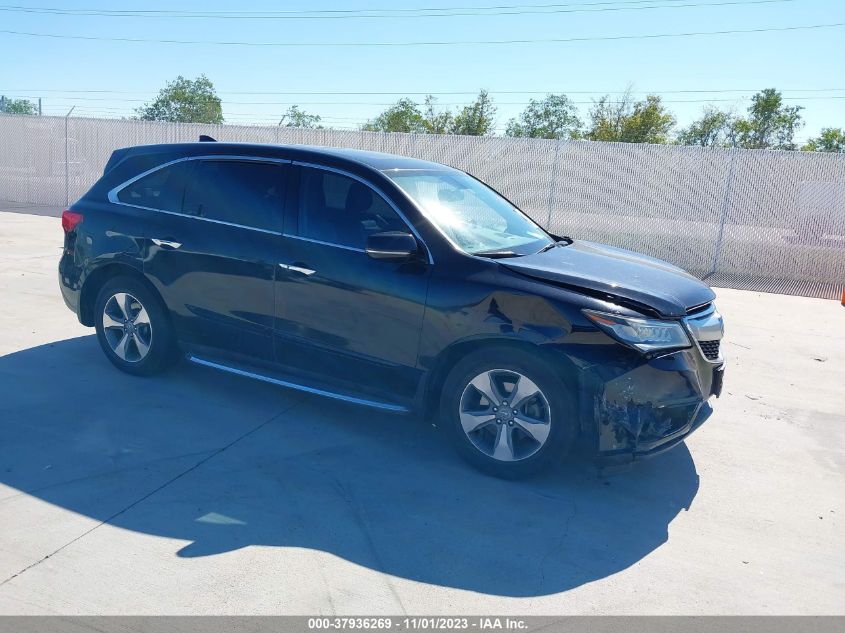 2014 Acura Mdx VIN: 5FRYD4H22EB014249 Lot: 37936269