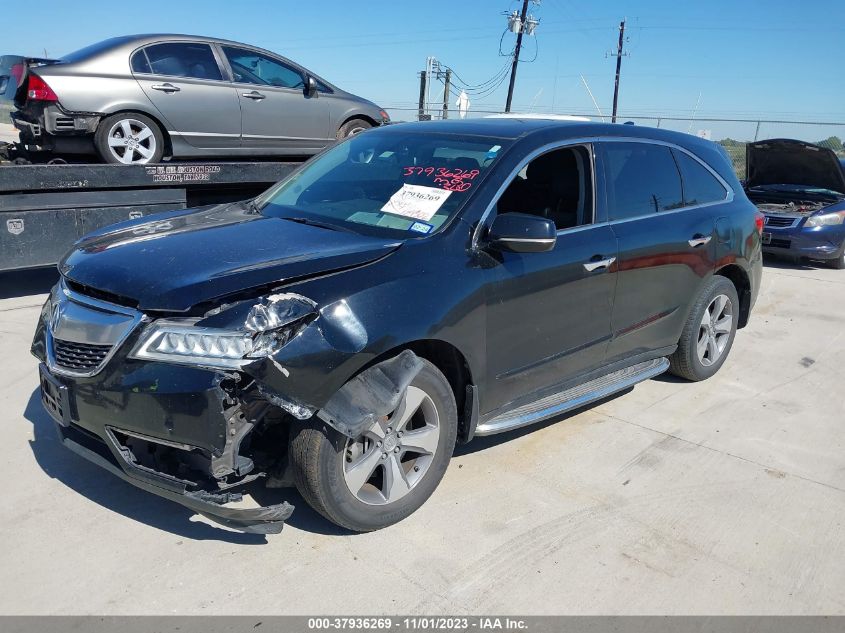 2014 Acura Mdx VIN: 5FRYD4H22EB014249 Lot: 37936269