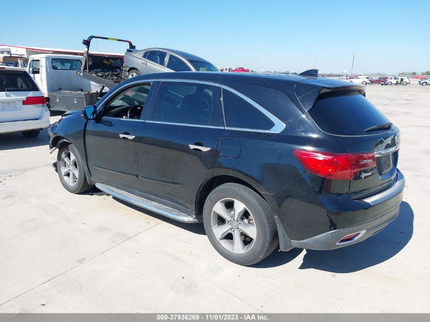 2014 Acura Mdx VIN: 5FRYD4H22EB014249 Lot: 37936269