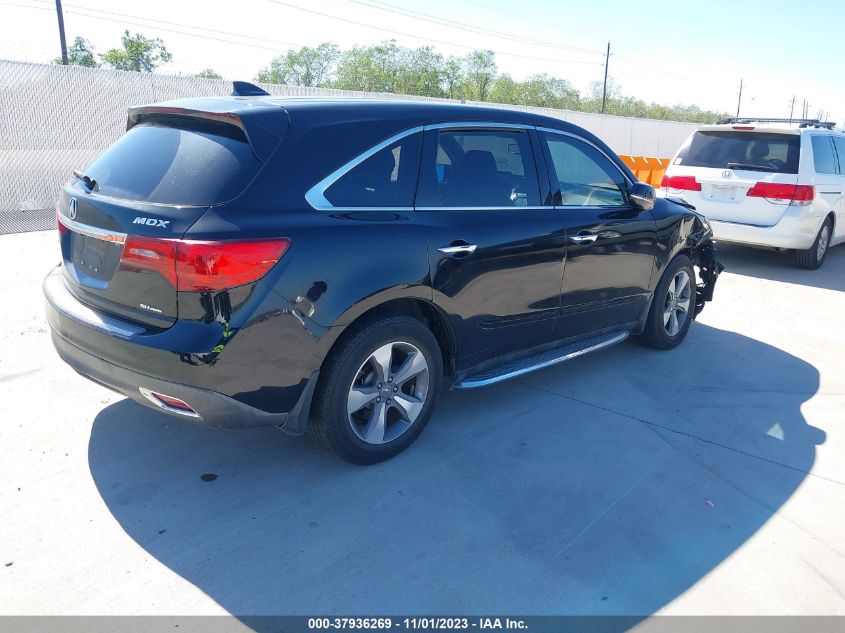 2014 Acura Mdx VIN: 5FRYD4H22EB014249 Lot: 37936269