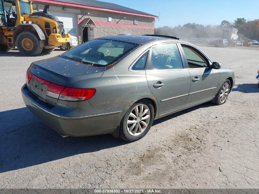 KMHFC46FX6A045840 2006 Hyundai Azera Se/Limited