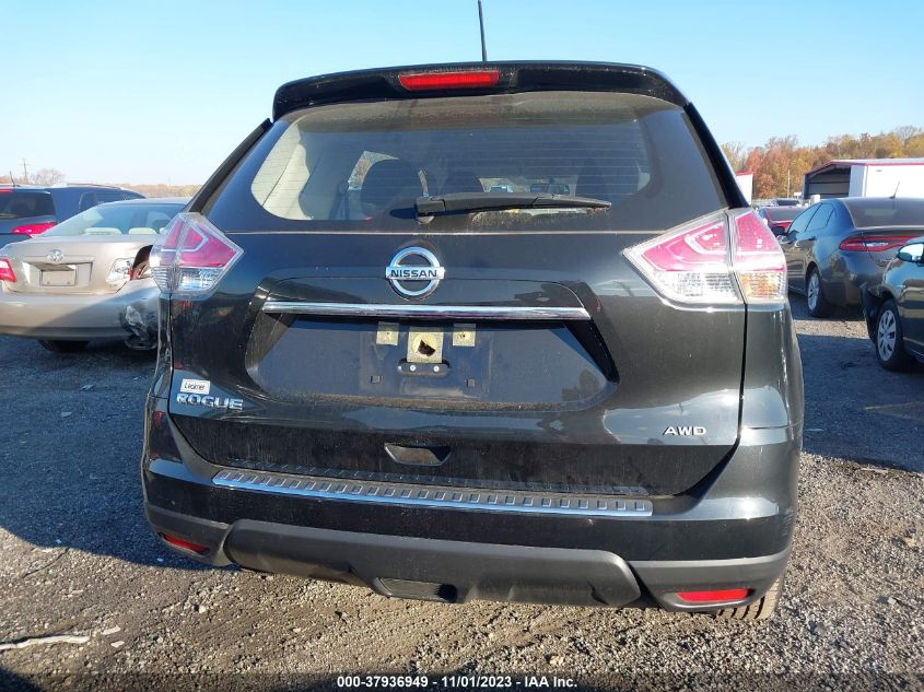 2016 Nissan Rogue S VIN: JN8AT2MV7GW144489 Lot: 37936949