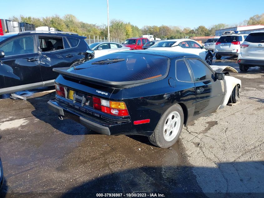 1986 Porsche 944 VIN: WP0AA0947GN451706 Lot: 37936987