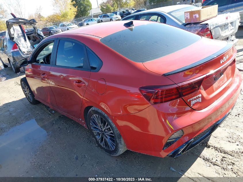 2022 Kia Forte Gt-Line VIN: 3KPF54AD8NE452037 Lot: 37937422