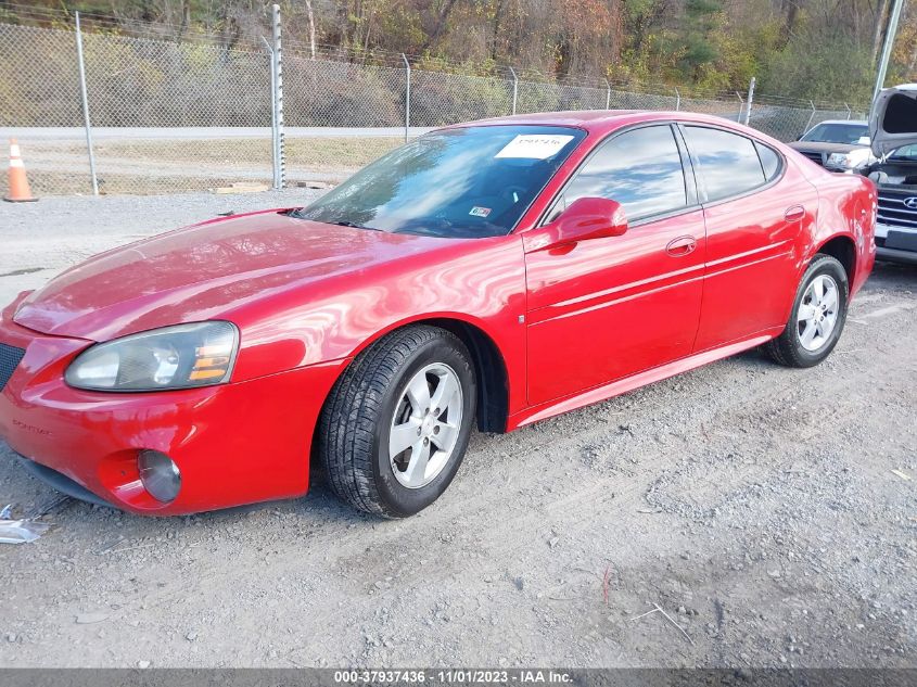 2008 Pontiac Grand Prix VIN: 2G2WP552581161977 Lot: 37937436