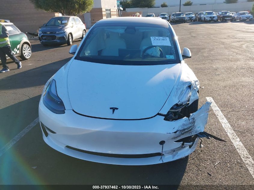 2022 Tesla Model 3 VIN: 5YJ3E1EA0NF343700 Lot: 37937462