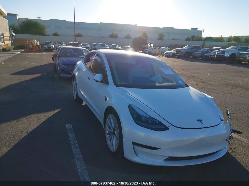 2022 Tesla Model 3 VIN: 5YJ3E1EA0NF343700 Lot: 37937462