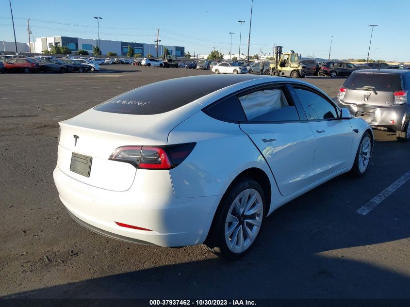 2022 Tesla Model 3 VIN: 5YJ3E1EA0NF343700 Lot: 37937462