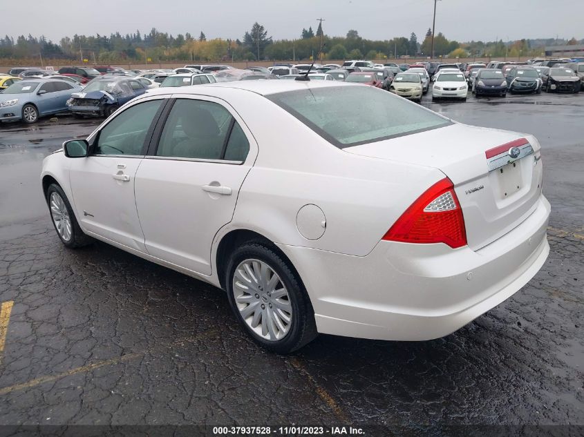 2011 Ford Fusion Hybrid VIN: 3FADP0L35BR303321 Lot: 37937528