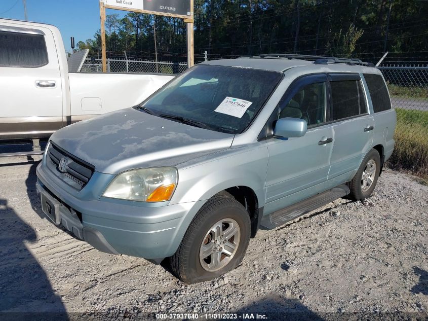 2003 Honda Pilot Ex VIN: 2HKYF18693H583045 Lot: 37937640