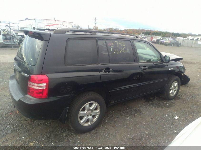 2002 Toyota Highlander Limited VIN: JTEHF21A320086228 Lot: 37937686