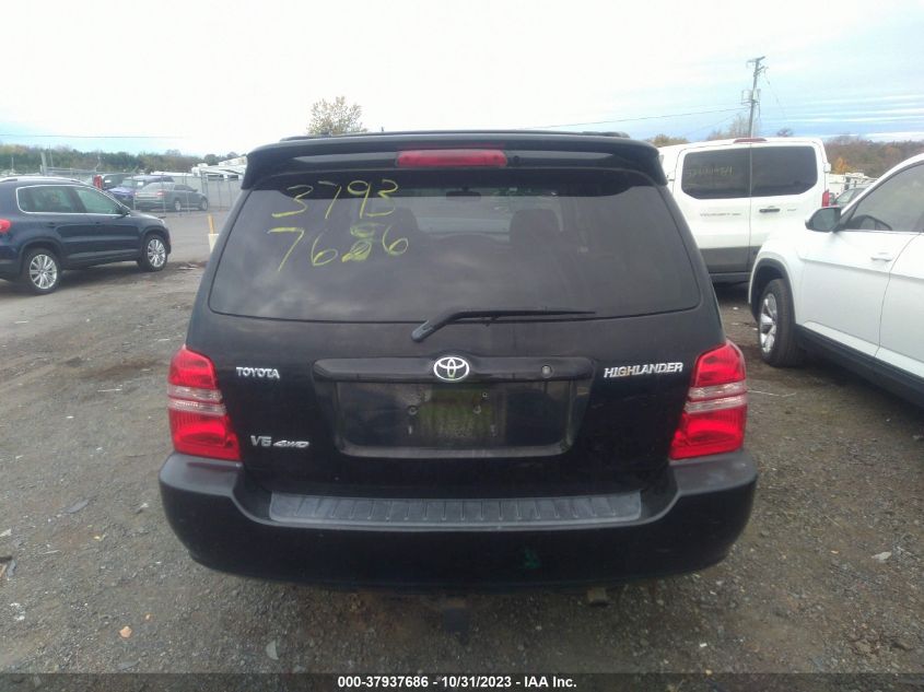 2002 Toyota Highlander Limited VIN: JTEHF21A320086228 Lot: 37937686