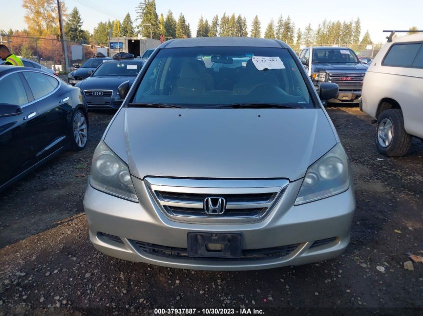 2005 Honda Odyssey Lx VIN: 5FNRL38245B043156 Lot: 37937887