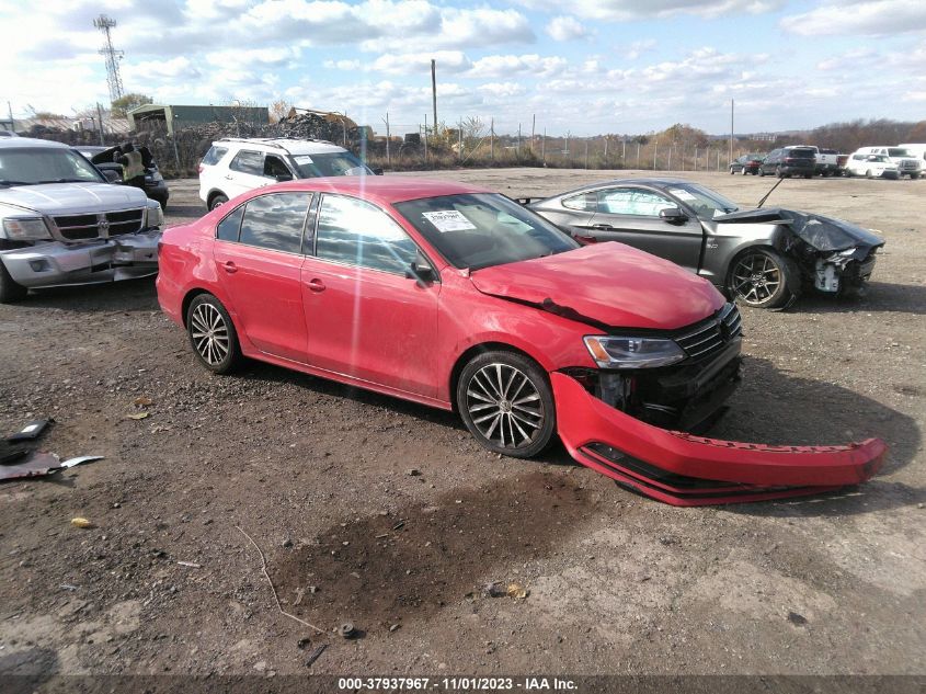 2016 Volkswagen Jetta Sedan 1.8T Sport VIN: 3VWD17AJ9GM288927 Lot: 37937967