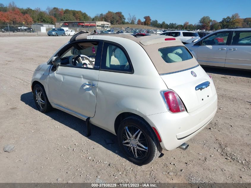 2012 Fiat 500C Pop VIN: 3C3CFFDR3CT330203 Lot: 37938229