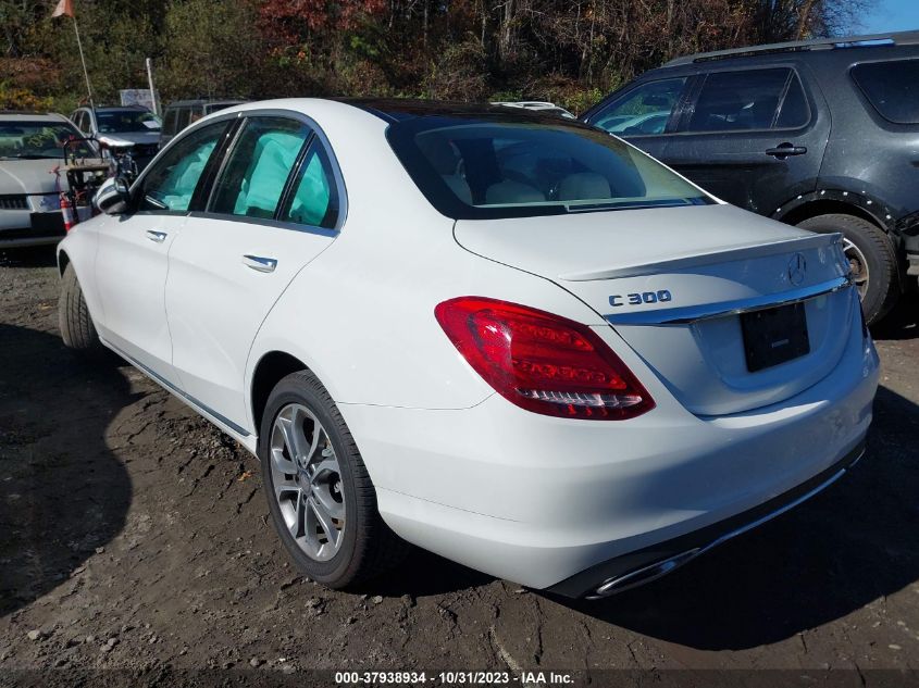 2016 Mercedes-Benz C-Class C 300 VIN: 55SWF4KB5GU138917 Lot: 37938934