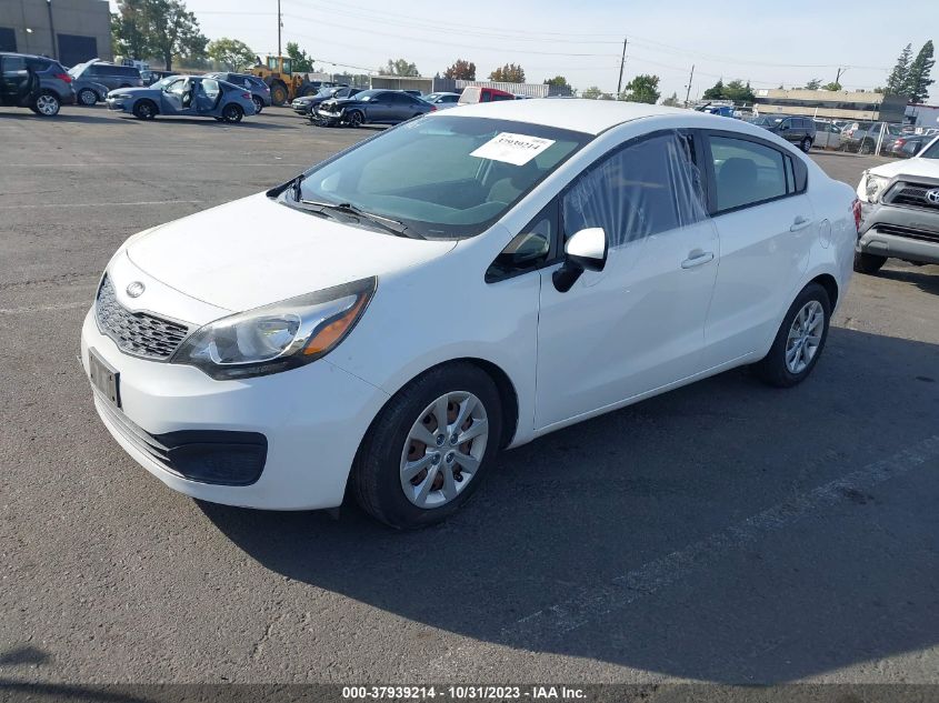 2014 Kia Rio Lx VIN: KNADM4A36E6375995 Lot: 37939214