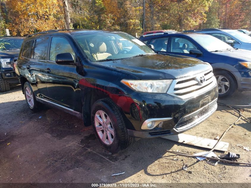 2013 Toyota Highlander VIN: 5TDBK3EH9DS241206 Lot: 37939375