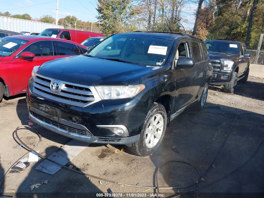 2013 Toyota Highlander VIN: 5TDBK3EH9DS241206 Lot: 37939375