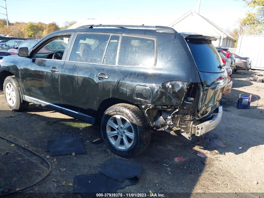 2013 Toyota Highlander VIN: 5TDBK3EH9DS241206 Lot: 37939375