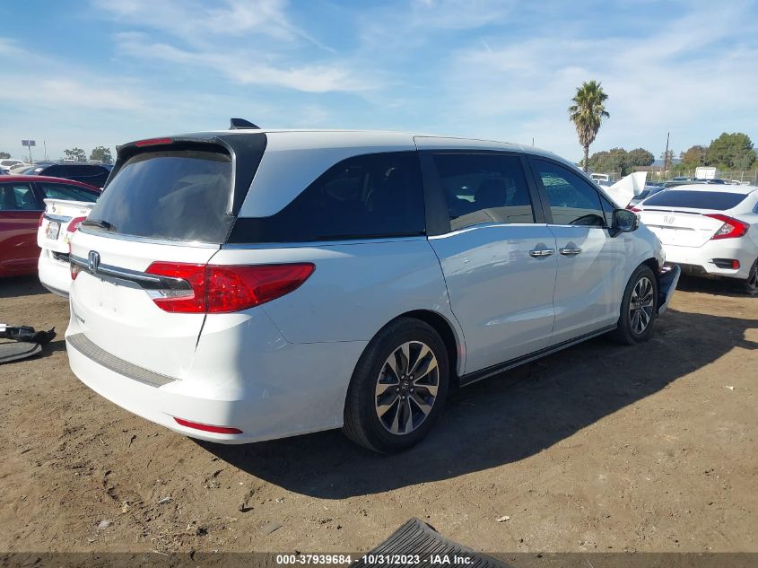 2022 Honda Odyssey Ex-L VIN: 5FNRL6H75NB049433 Lot: 37939684