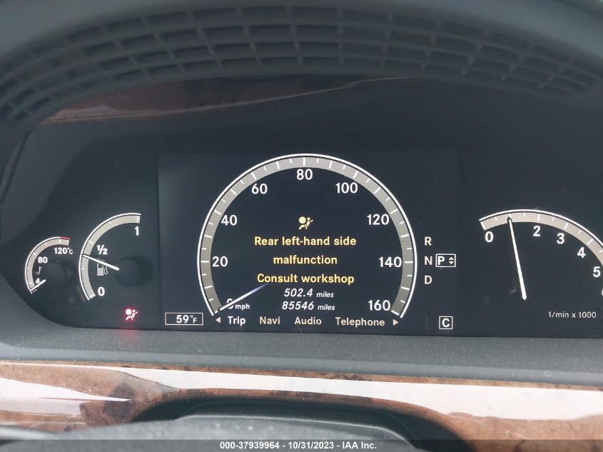 2008 Mercedes-Benz S 550 4Matic VIN: WDDNG86X58A151724 Lot: 37939964