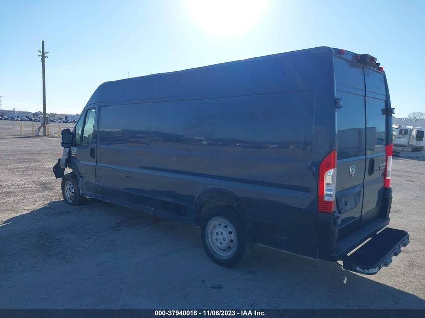 2021 Ram Promaster 3500 Cargo Van High Roof 159" Wb Ext VIN: 3C6MRVJG1ME535861 Lot: 37940016
